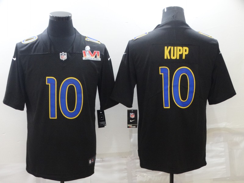 Men Los Angeles Rams #10 Kupp Black 2022 Super Bowl Vapor Untouchable Limited Nike NFL Jersey